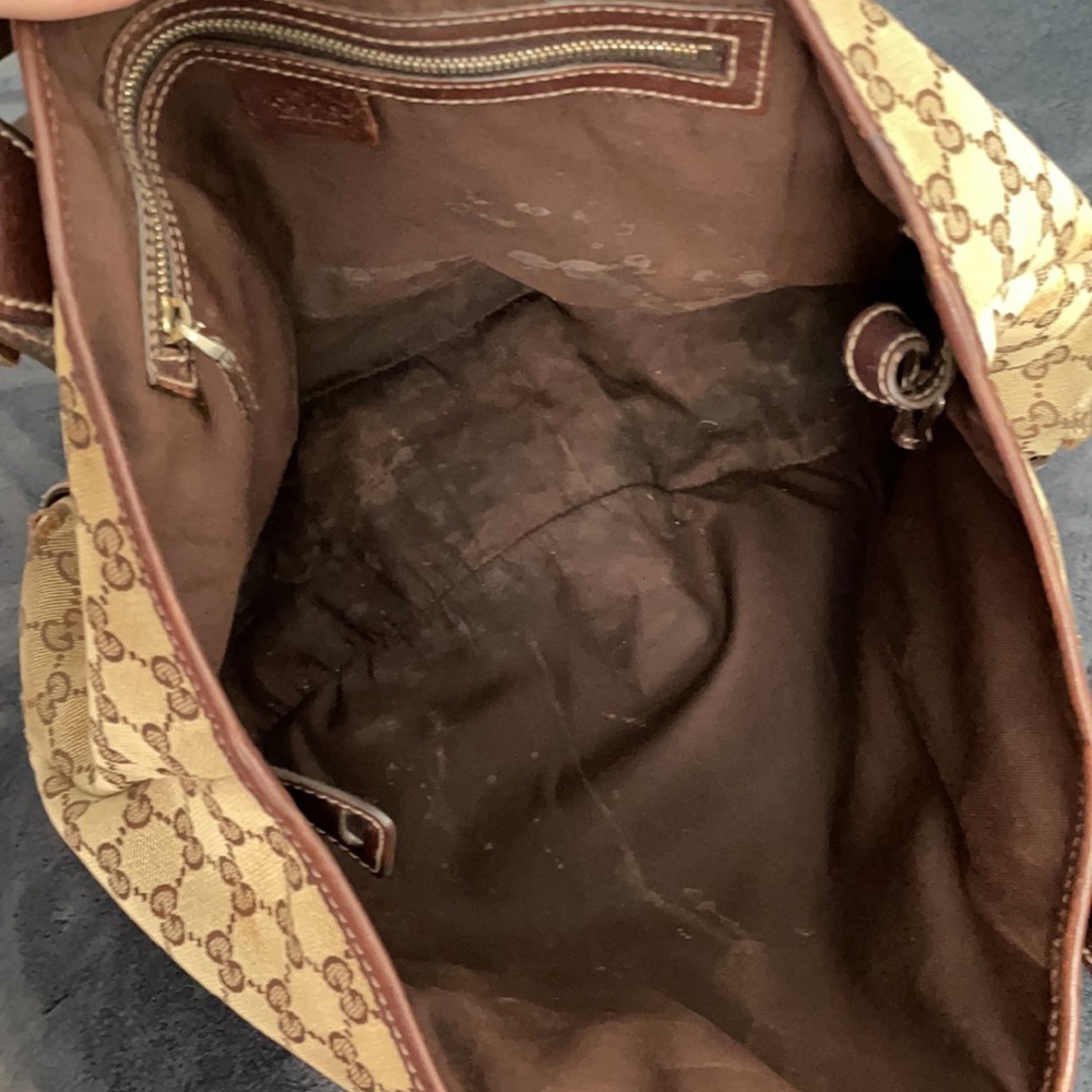 Gucci Pelham Hobo Canvas Bag Braided Strap - Picture 5 of 8